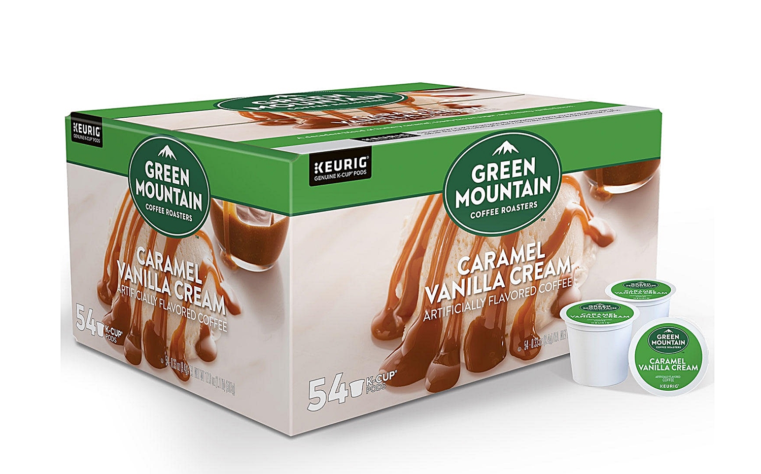 (image for) Green Mountain Coffee Caramel Vanilla Cream Flavored K-Cup Pods